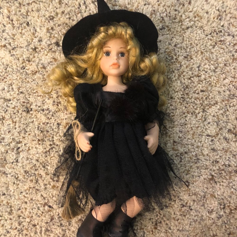 Witch Porcelain Doll